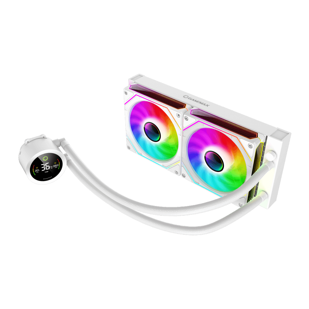 Система рідинного охолодження Gamemax IceBurg 240 Digital WH - зображення 2