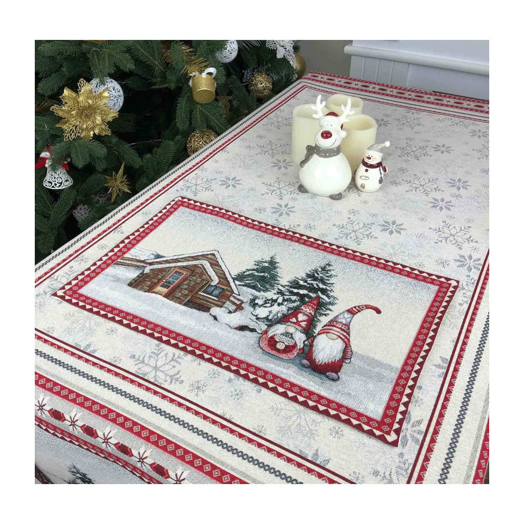 Серветка на стіл Прованс гобеленова Snowfall 30х50 см (23406) - зображення 2
