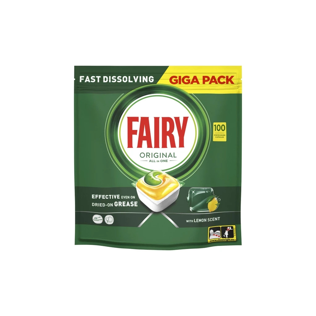 Таблетки для посудомийних машин Fairy Original All in One Lemon 100 шт. (8700216237383) - зображення 2