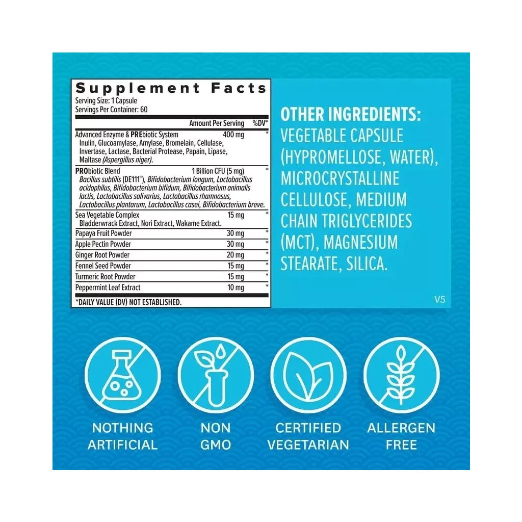 Пробіотики Zenwise Травні ферменти та швидкодіючі пробіотики (ZNW72004) - зображення 2