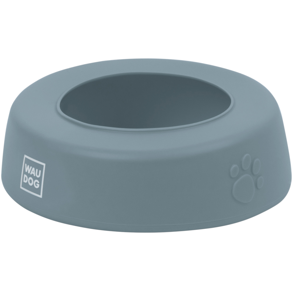 Посуд для собак WAUDOG Silicone Миска-непроливайка 1 л сіра (507911) - зображення 3