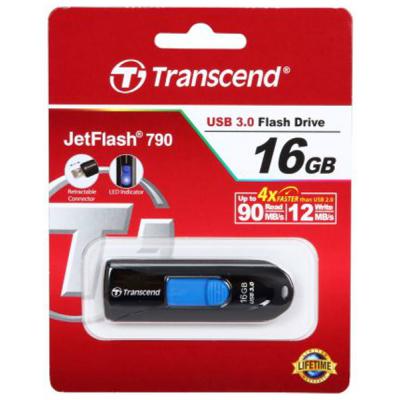USB флеш накопичувач Transcend 16GB JetFlash 790 USB 3.0 (TS16GJF790K) - зображення 5