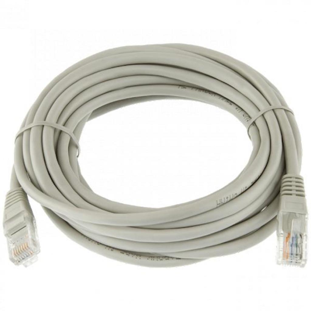 Патч-корд 5м, UTP, cat.6, CU, 24AWG, grey Kingda (KD-PAUT6500GY) - зображення 1