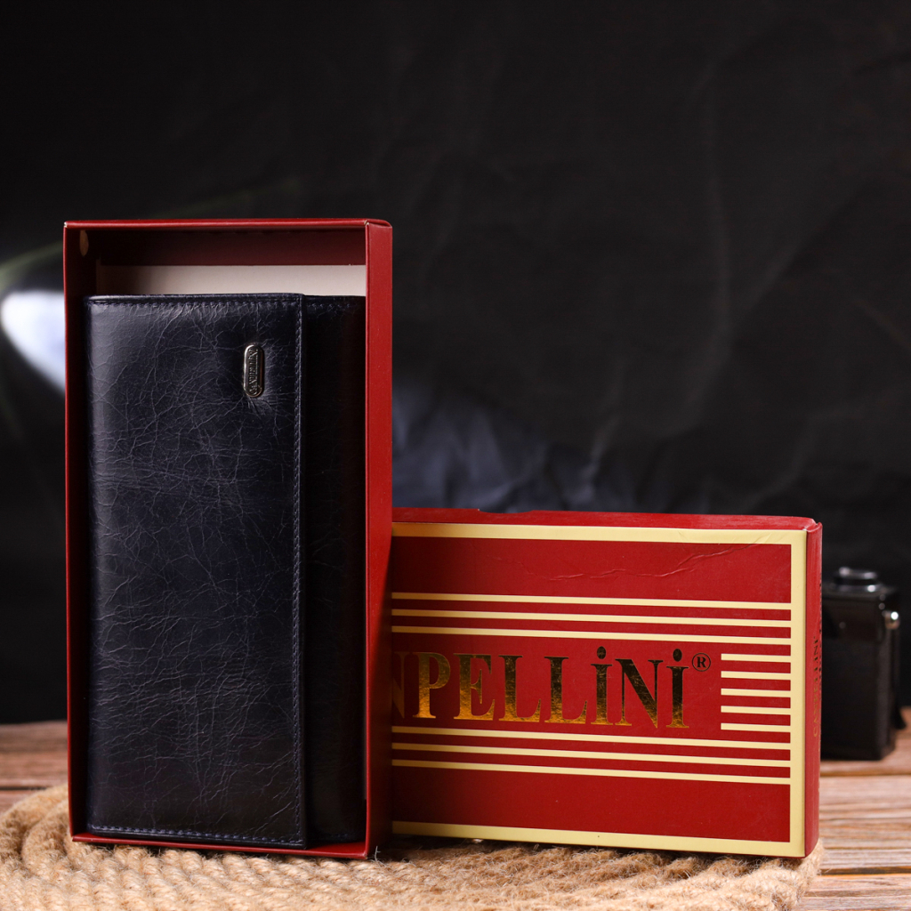 Портмоне Canpellini З натуральної шкіри Синє (21533) - зображення 10