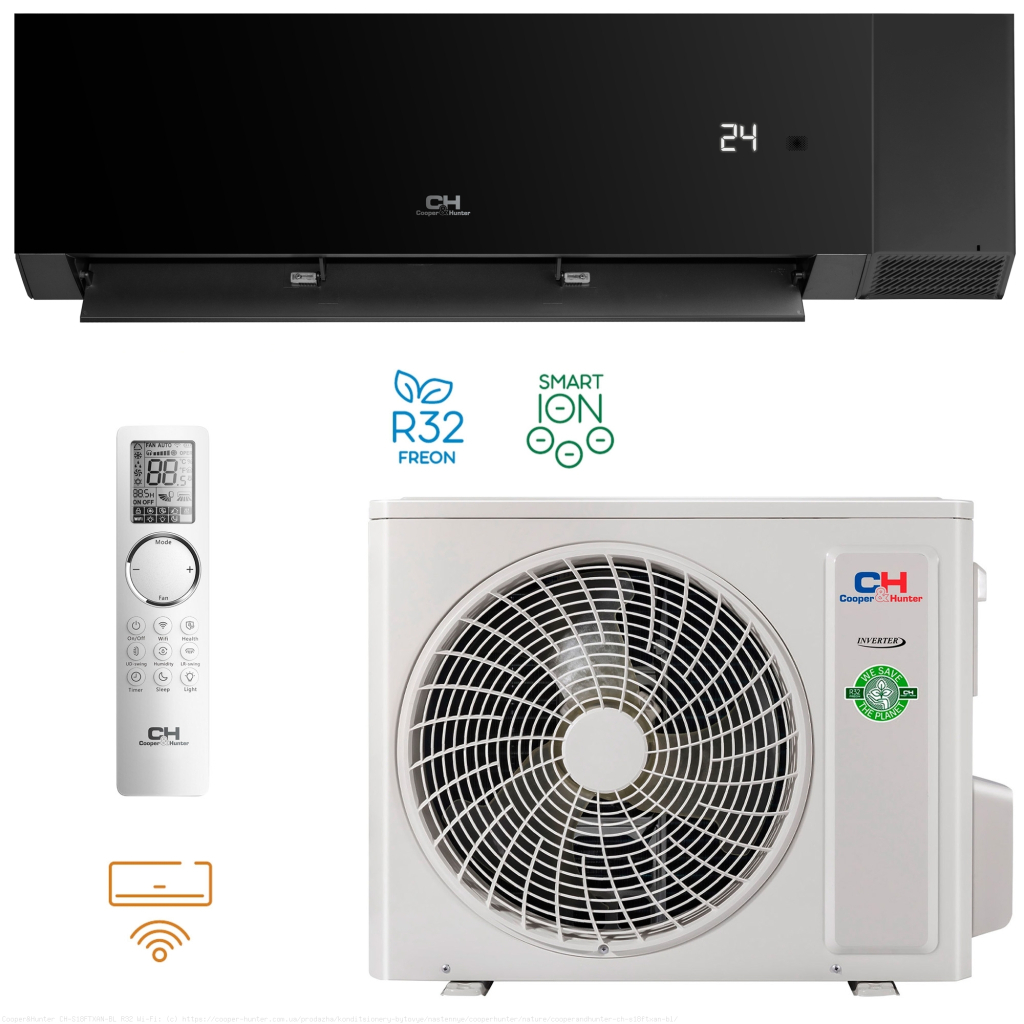 Кондиціонер Cooper&Hunter CH-S18FTXAN-BL - зображення 1