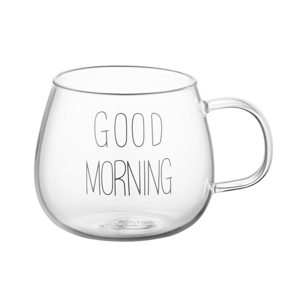 Набір чашок Ardesto Good Morning BMR 430 мл 2 шт прозорий (AR2643BMR) - зображення 3