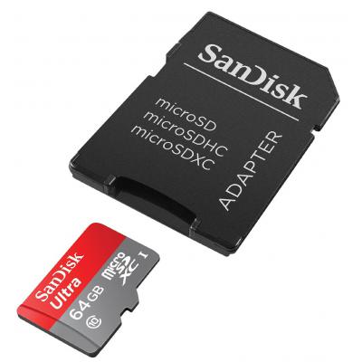 Карта пам'яті SanDisk 64GB microSD class10 UHS-I (SDSQUNC-064G-GN6MA) - зображення 4