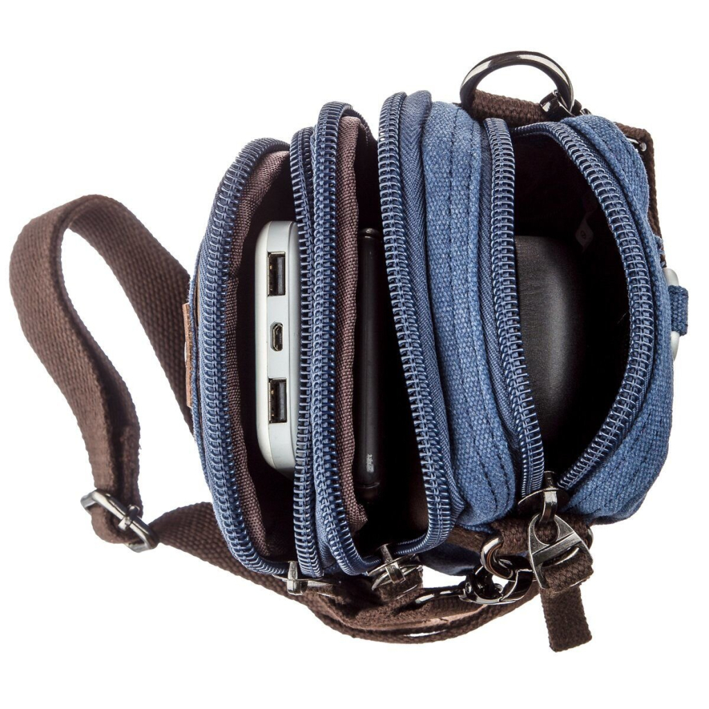 Сумка Vintage Текстильна Синя (20162) - зображення 7