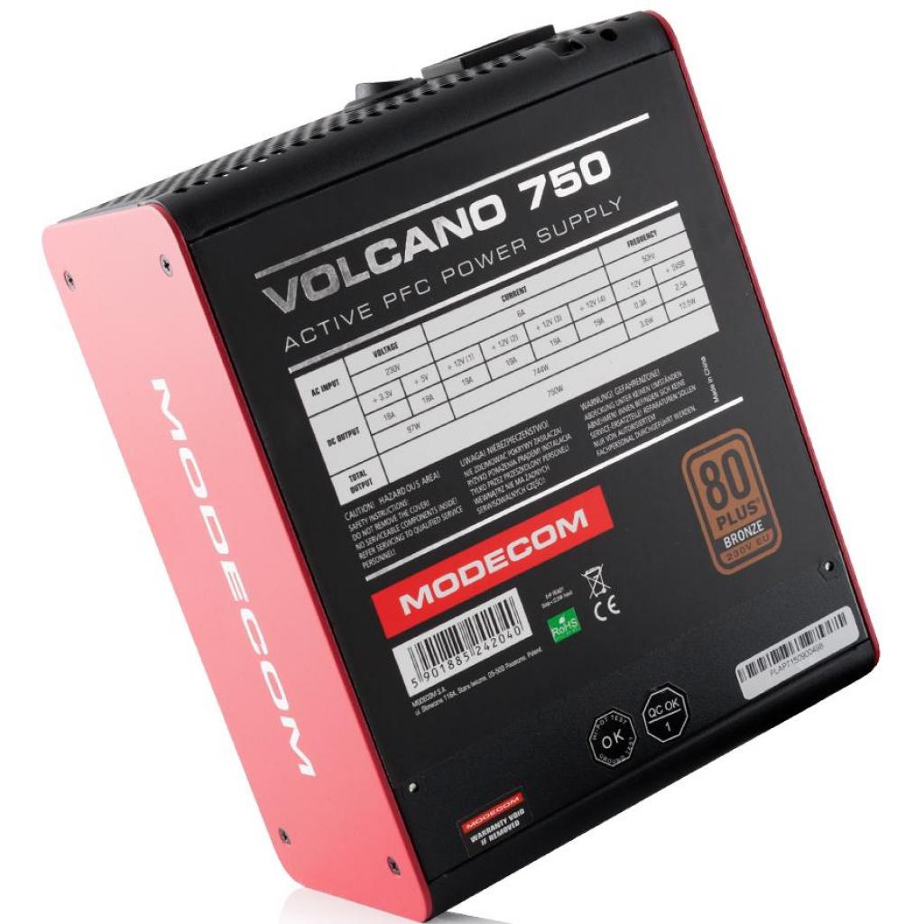 Блок живлення Modecom 750W VOLCANO (ZAS-MC85-SM-750-ATX-VOLCA) - зображення 4