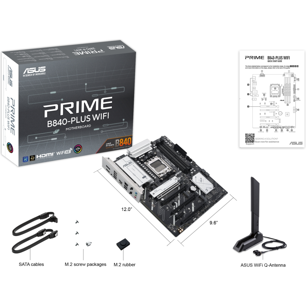 Материнська плата ASUS PRIME B840-PLUS WIFI - зображення 8