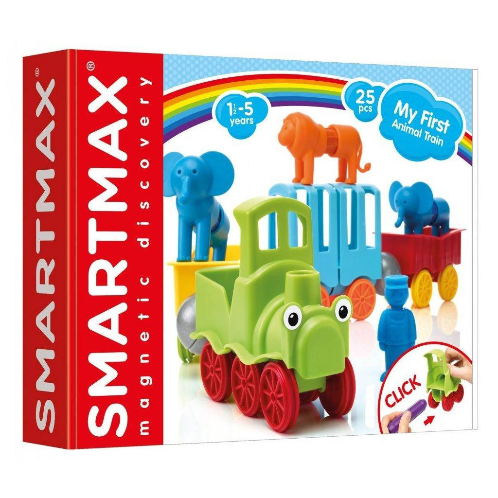Конструктор Smartmax Мій перший потяг з тваринами (SMX 410) - зображення 1