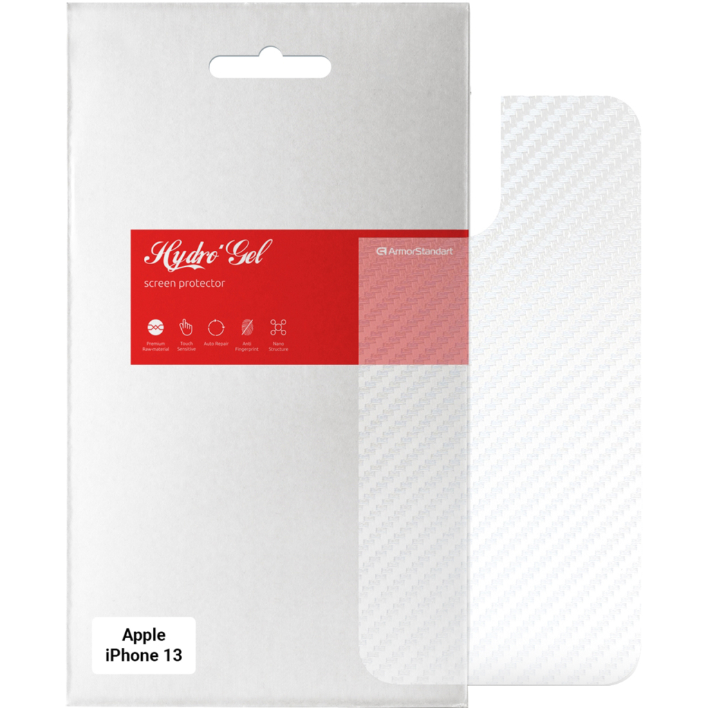 Плівка захисна Armorstandart back side Apple iPhone 13 Carbone Transparent (ARM61068) - зображення 1