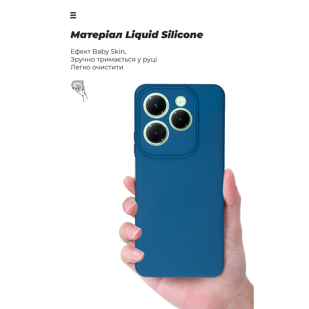 Чохол до мобільного телефона Armorstandart ICON Infinix Hot 40 Camera cover Dark Blue (ARM79056) - зображення 7