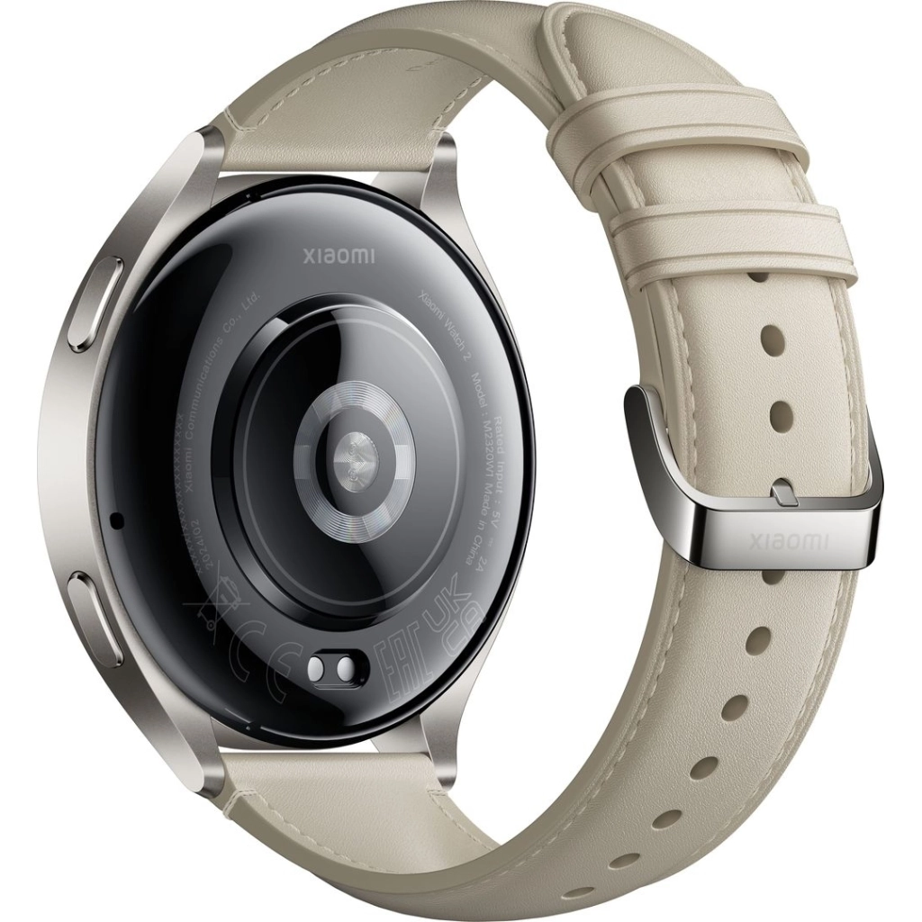 Смарт-годинник Xiaomi Watch 2 Titan BHR9306GL Gray Case White Leather Strap (1093970) - зображення 6