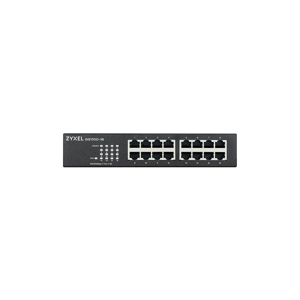 Комутатор мережевий ZyXel GS1100-16 (GS1100-16-EU0103F) - зображення 1