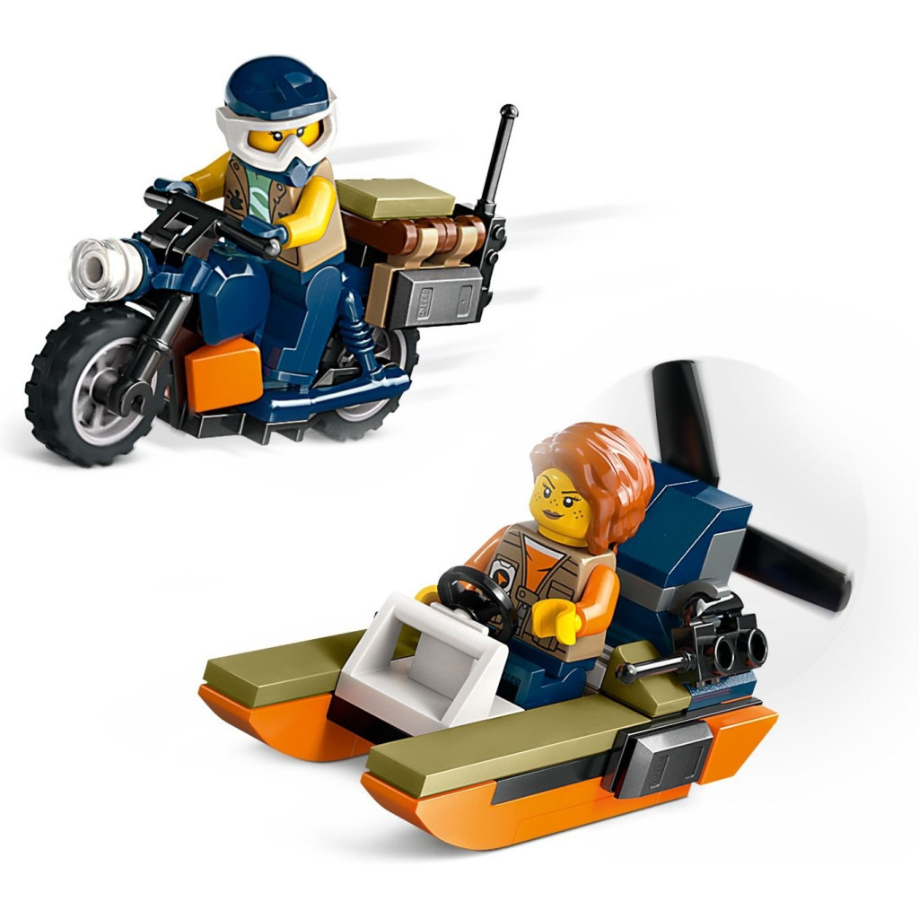 Конструктор LEGO City Вертоліт у базовому таборі для дослідження джунглів (60437) - зображення 6