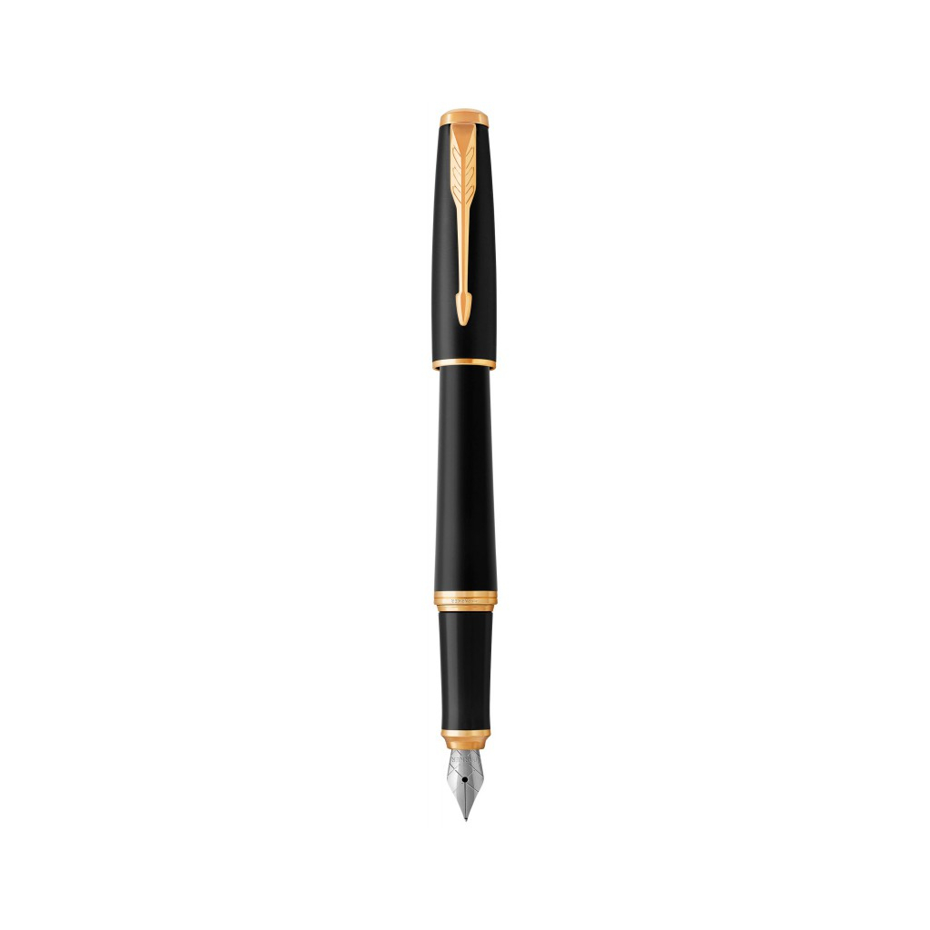 Ручка пір'яна Parker URBAN 17 Muted Black GT  FP F (30 011) - зображення 1