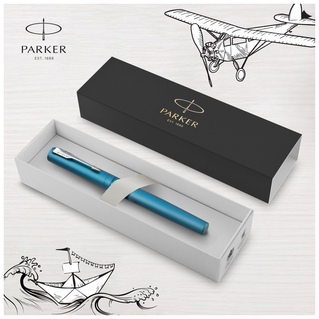 Ручка пір'яна Parker VECTOR 17 XL Metallic Teal CT  FP M (06 212) - зображення 4