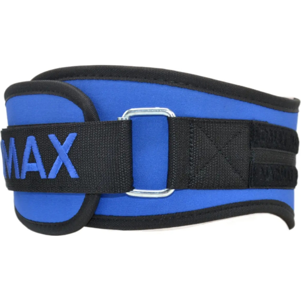 Атлетичний пояс MadMax MFB-421 Simply the Best неопреновий Blue XXL (MFB-421-BLU_XXL) - зображення 7