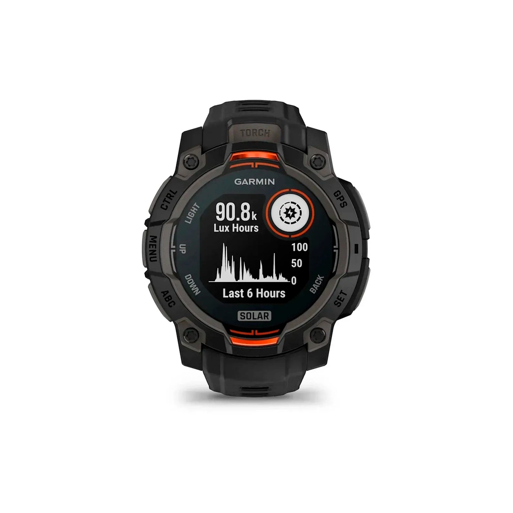 Смарт-годинник Garmin Instinct 3, 45mm, Solar, Black Bezel with Black Band, GPS смарт-годинник (010-02934-00) - зображення 2