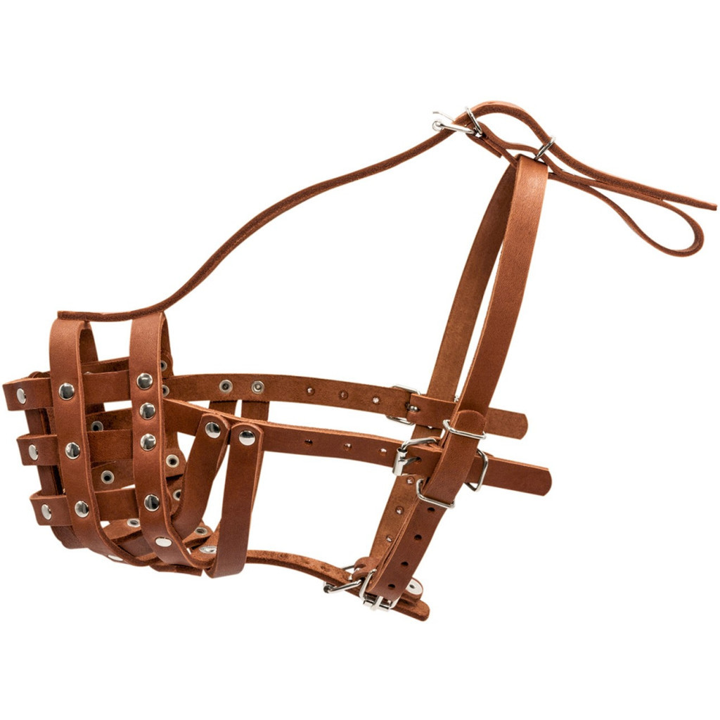 Намордник для собак Collar твердий (ротвейлер малий) коричневий (06086) - зображення 3