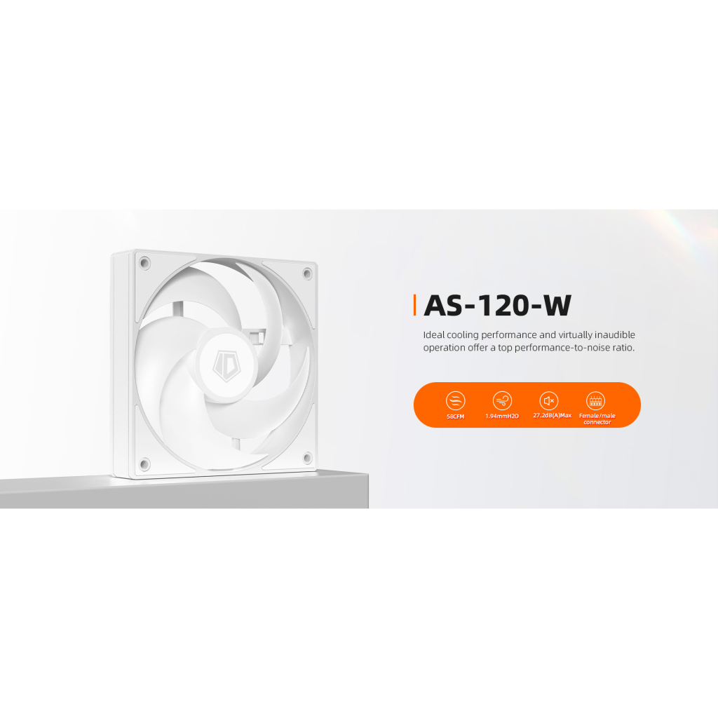 Кулер до корпусу ID-Cooling Вентилятор ID-Cooling AS-120-W (AS-120-W) - изображение 7