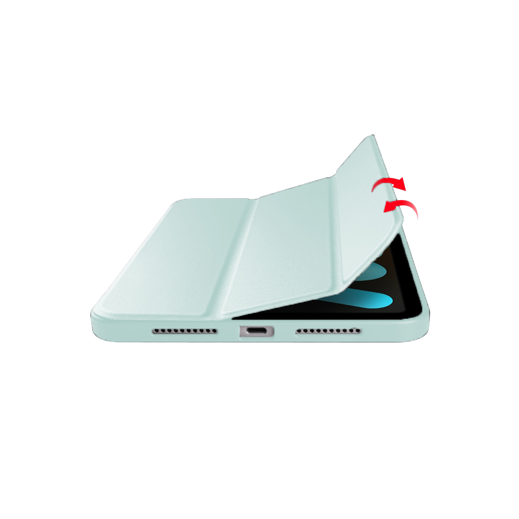 Чохол до планшета BeCover Tri Fold Hard TPU Apple iPad Mini 7 2024 Light Blue (712447) - зображення 4