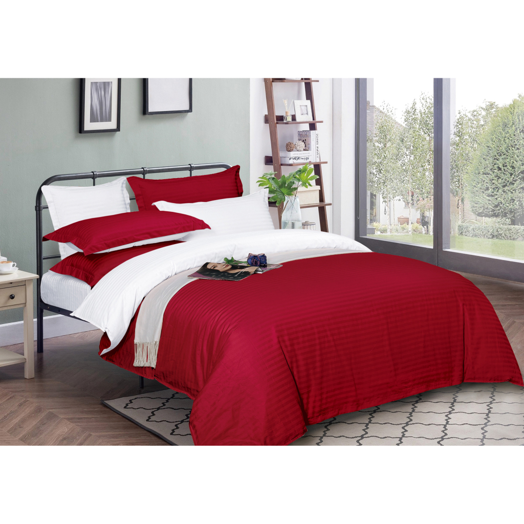 Підковдра MirSon Satin Stripe 30-0018 + 30-0001 Feinarina 220х240 см (2200005263853) - зображення 1