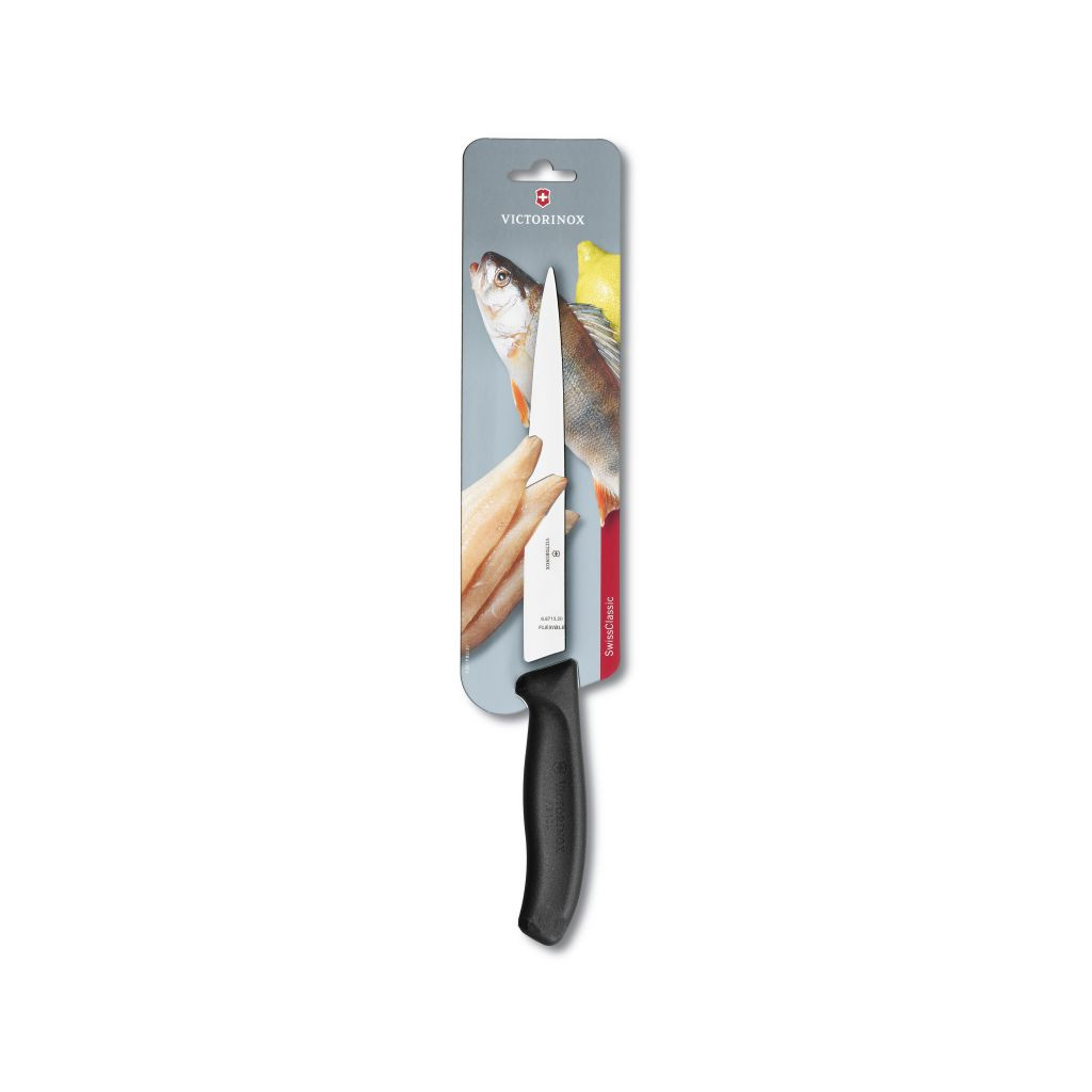 Кухонний ніж Victorinox SwissClassic Filleting Flex 20 см Black (6.8713.20B) - зображення 2