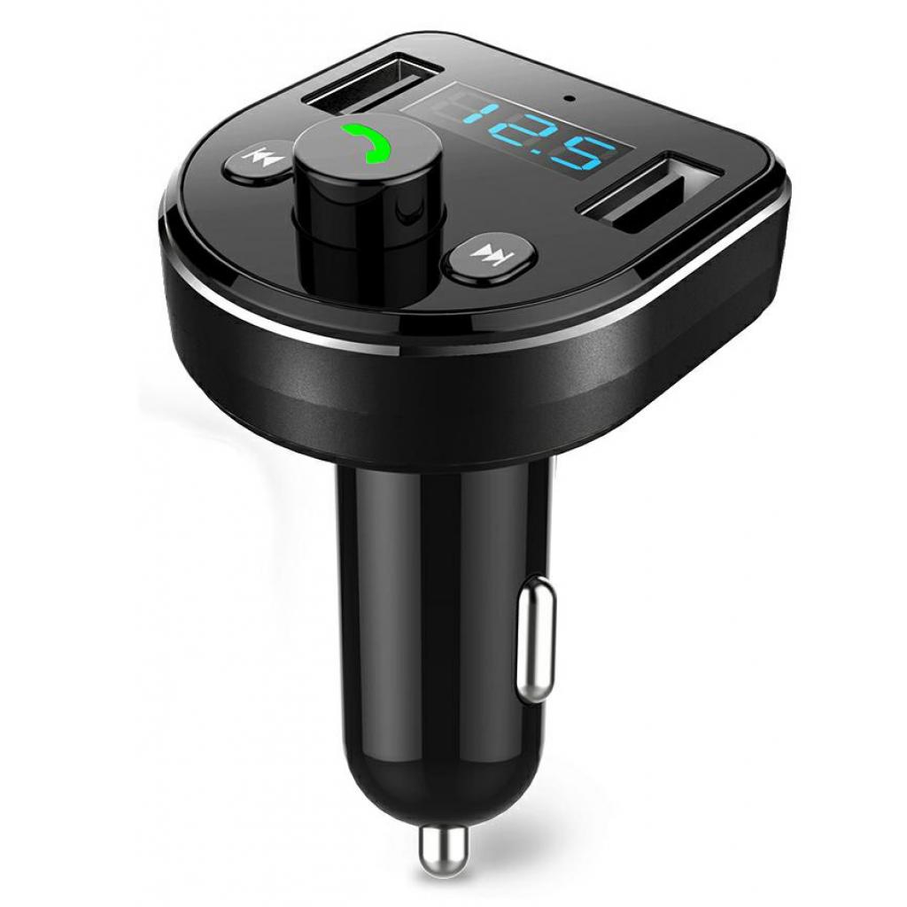 FM модулятор Jellico CM-1 Bluetooth MP3 2USB 3.1А Black (RL058183) - зображення 1