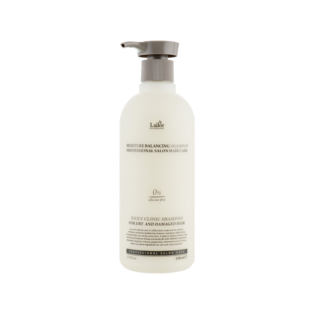 Шампунь La'dor Moisture Balancing Shampoo Безсиліконовий зволожувальний 530 мл (8809500810889) - зображення 1
