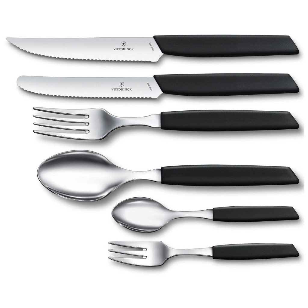Кухонний ніж Victorinox Swiss Modern Tomato Sausage 11см Black (6.9003.11W) - зображення 2