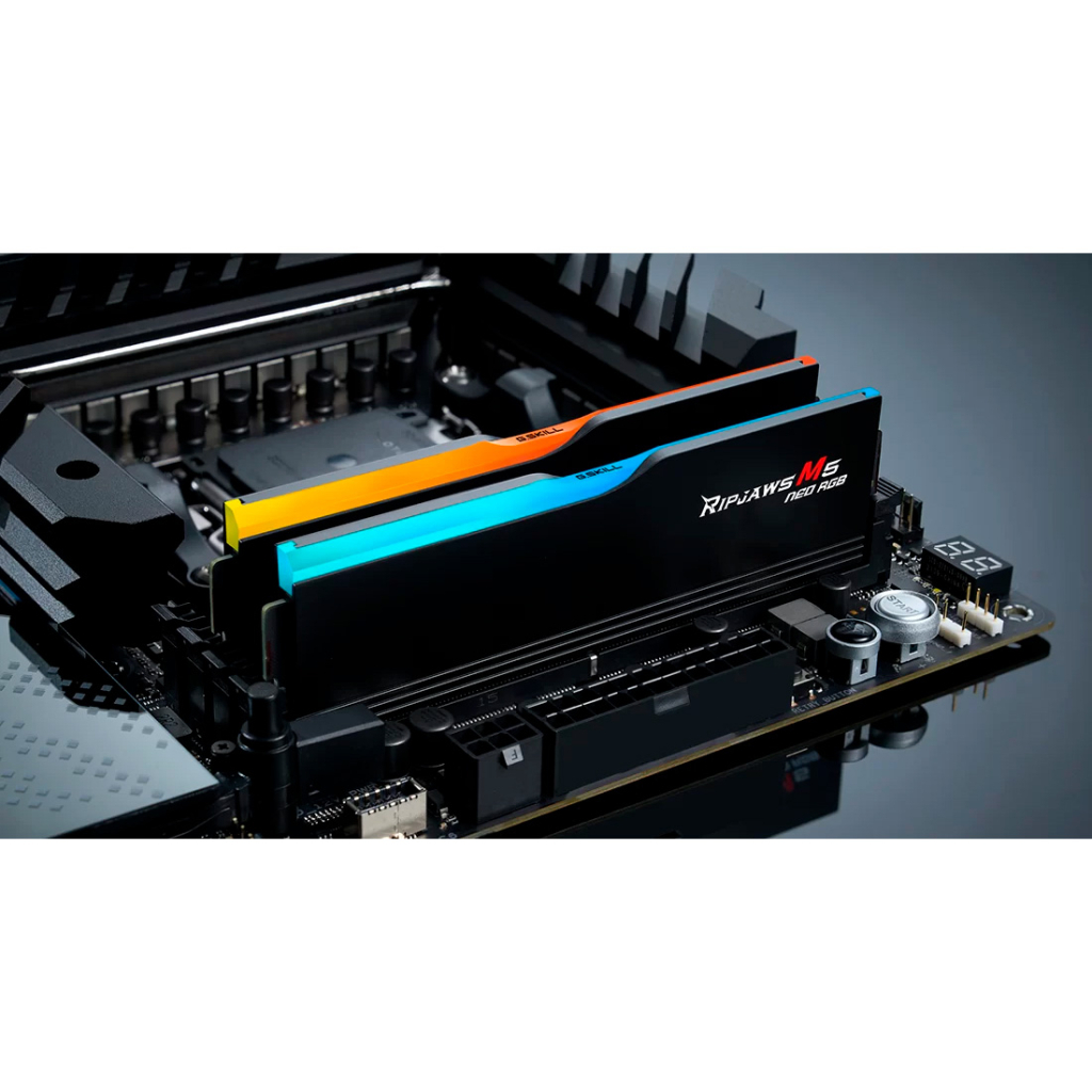 Модуль пам'яті для комп'ютера DDR5 32GB (2x16GB) 6400 MHz Ripjaws M5 Neo RGB Matte Black G.Skill (F5-6400J3240G16GX2-RM5NRK) - зображення 6