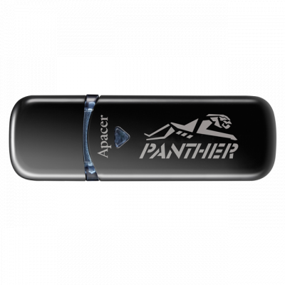 USB флеш накопичувач Apacer 64GB AH355 Black USB 3.0 (AP64GAH355BP-1) - зображення 1