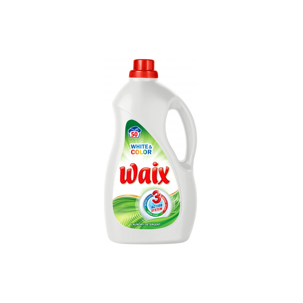 Гель для прання Waix White & Color Для білої та кольорової тканини 3 л (3800069401643) - зображення 1