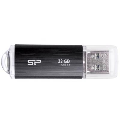 USB флеш накопичувач Silicon Power 32GB Blaze B02 Black USB 3.0 (SP032GBUF3B02V1K) - зображення 1