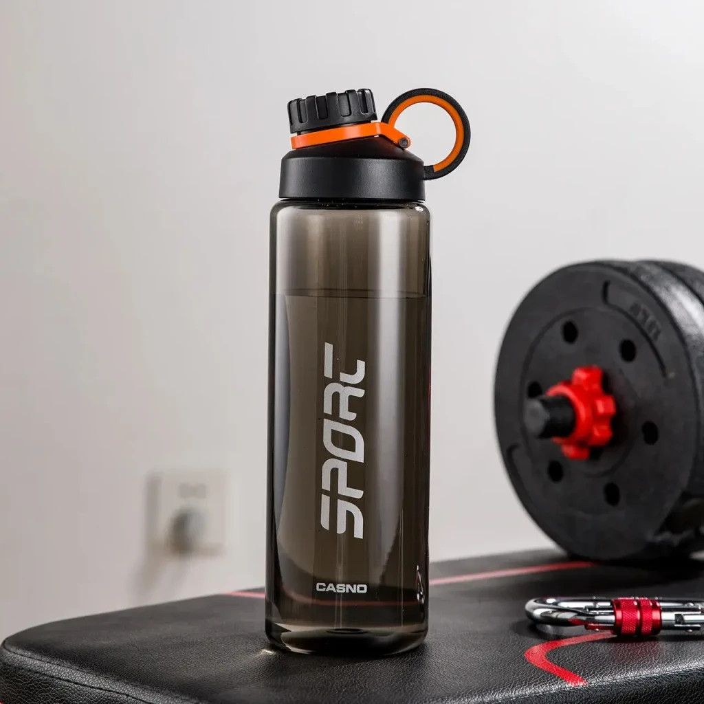 Пляшка для води Casno 1000 мл KXN-1236 Чорна (KXN-1236_Black) - зображення 6