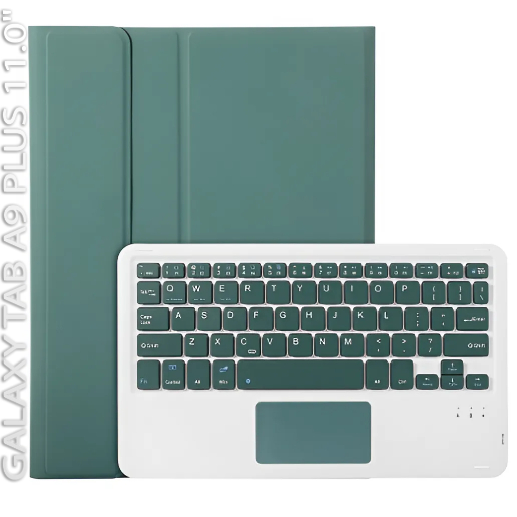 Чохол до планшета BeCover Keyboard+TouchPad Samsung Tab A9 Plus SM-X210/SM-X215/SM-X216 11.0" Dark Green (712413) - зображення 1