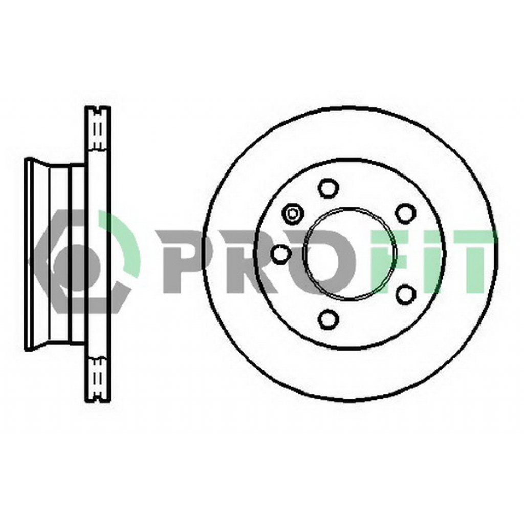 Гальмівний диск Profit 5010-1013 - зображення 1