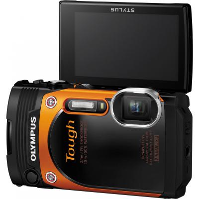 Цифровий фотоапарат Olympus TG-860 Orange (Waterproof - 15m; iHS; Wi-Fi) (V104170OE000) - зображення 7