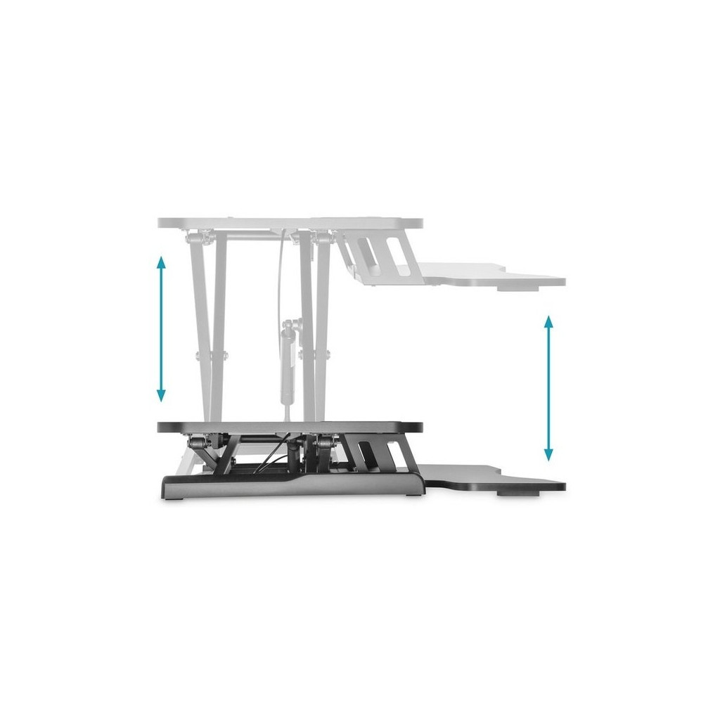 Столик для ноутбука Digitus Ergonomic Workspace Riser, 11-46cm, black (DA-90380-1) - зображення 11