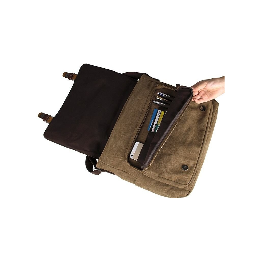 Сумка Vintage Коричнева (14588) - зображення 9