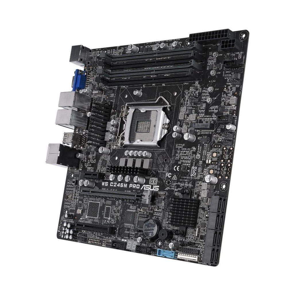 Серверна материнська плата ASUS WS C246M PRO - зображення 5