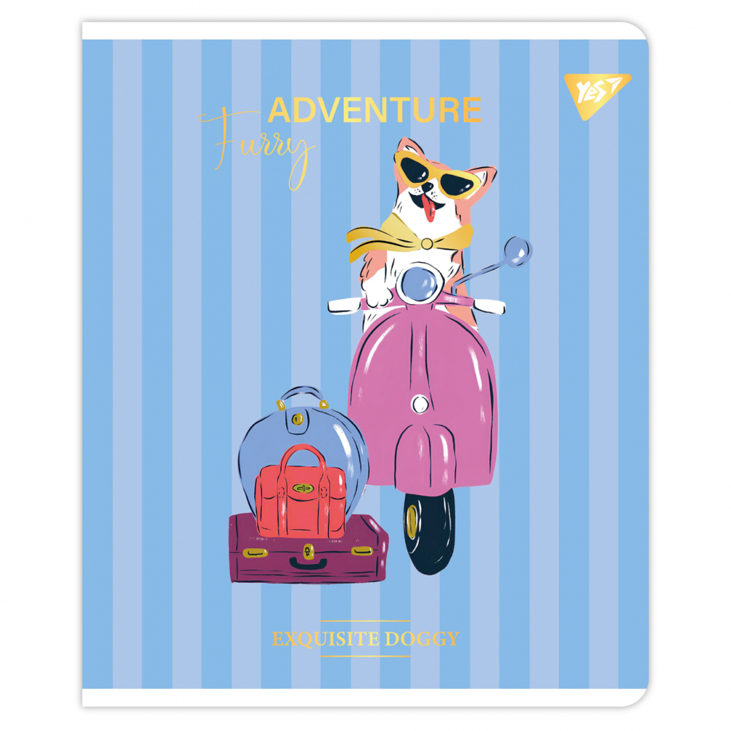 Зошит Yes Exquisite doggy 24 аркушів лінія (767542) - зображення 5