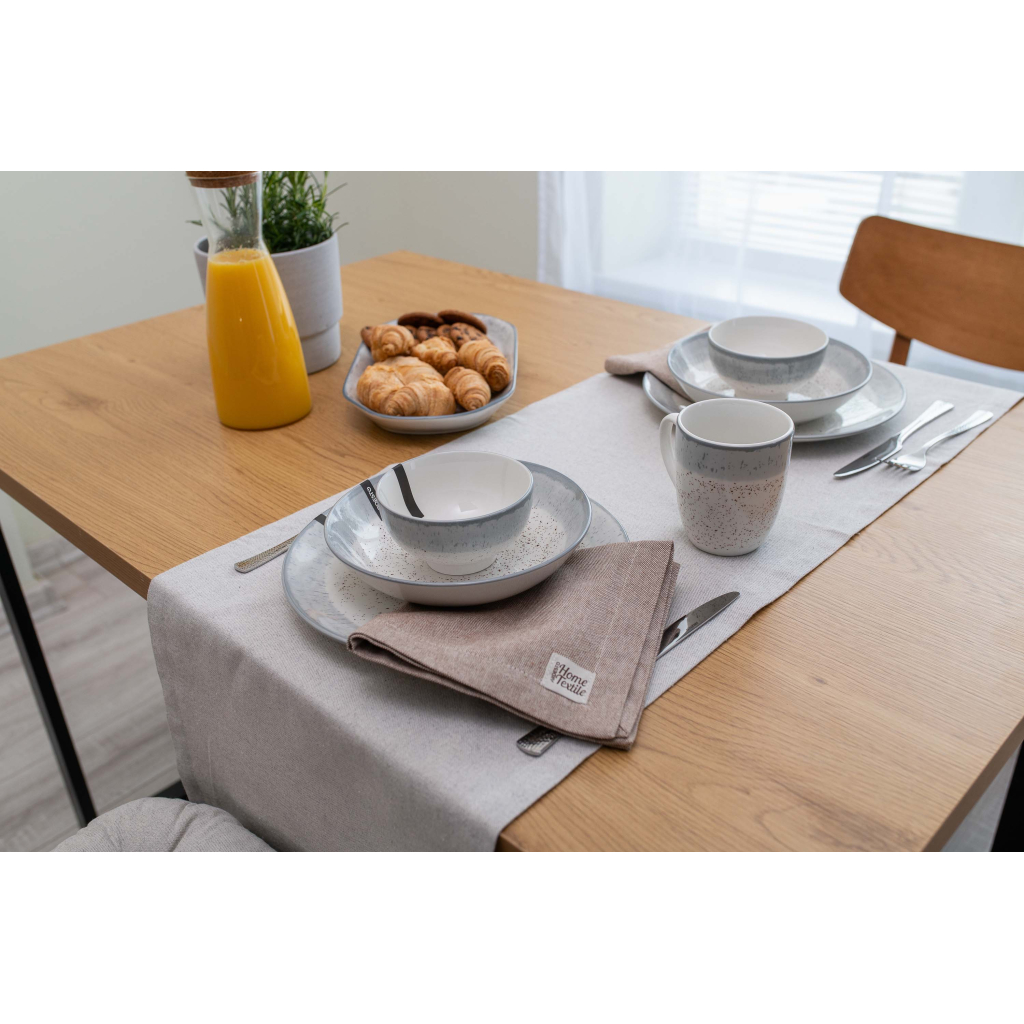 Чашка Ardesto Siena, 360мл, порцеляна, біло-сіра (AR2936SW) - изображение 2