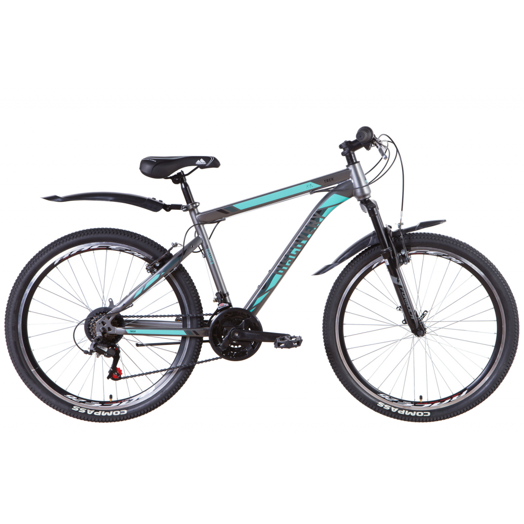 Велосипед Discovery 27,5" TREK DD рама-19,5" 2021 Silver/Turquoise (OPS-DIS-27.5-023) - зображення 1