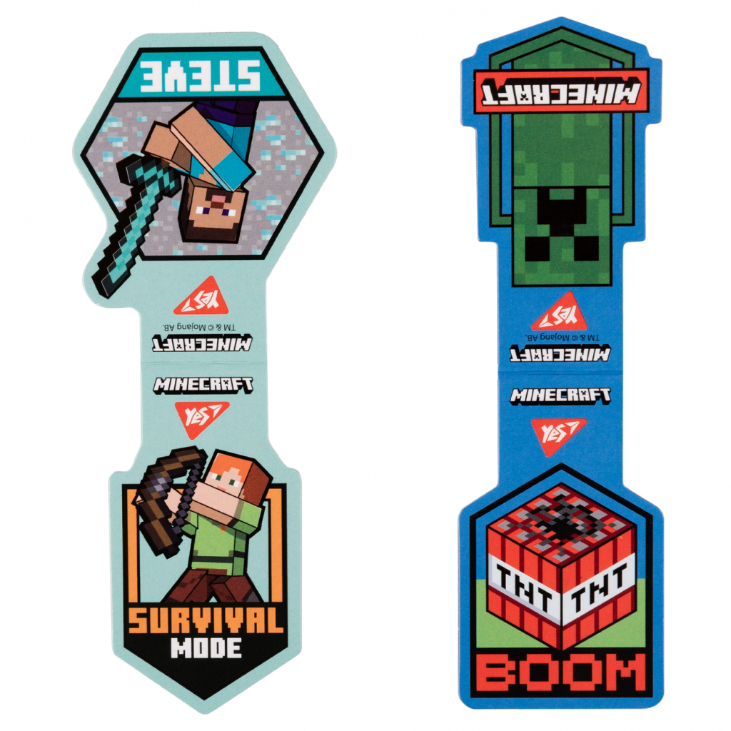 Закладки для книг Yes магнітні Minecraft Steve 2 шт (708103) - зображення 3