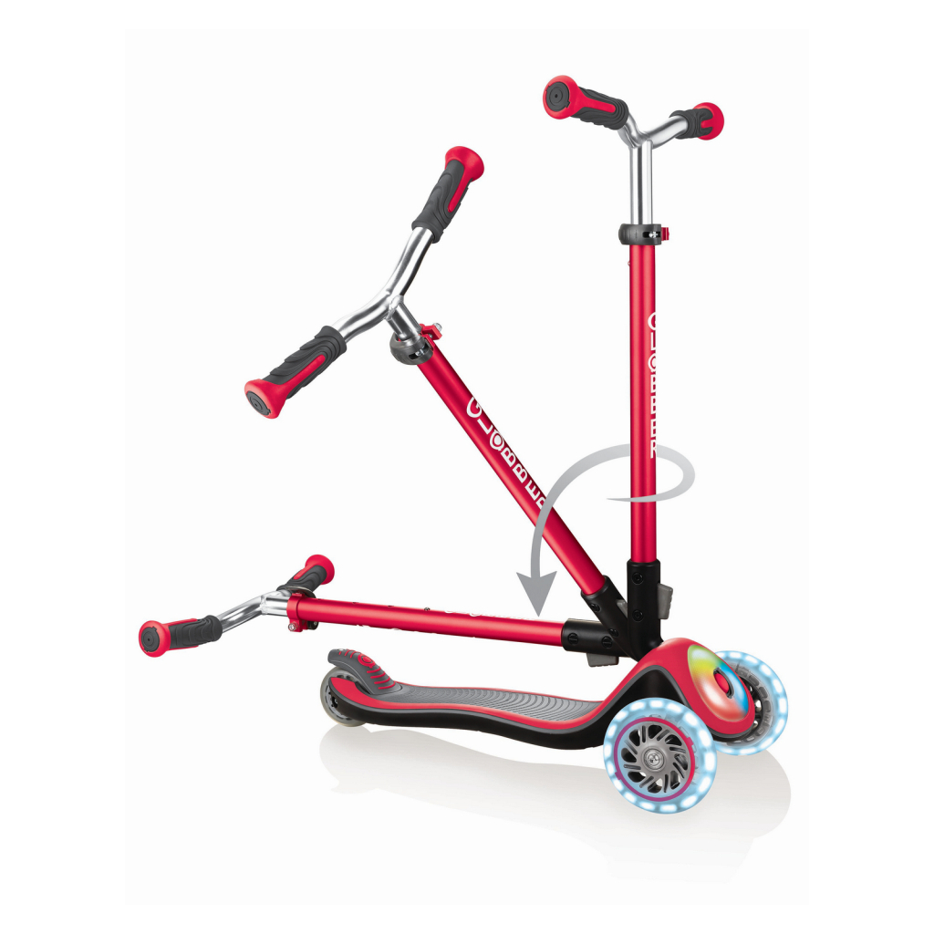 Самокат Globber Elite Prime Червоний з підсвіткою (444-802) - изображение 9