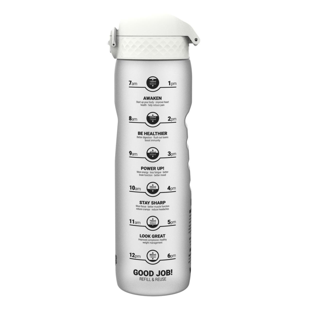 Пляшка для води ION8 OneTouch Times To Drink 1000 мл BPA Free, Ice (I8RF1000PIMOT2) - зображення 1
