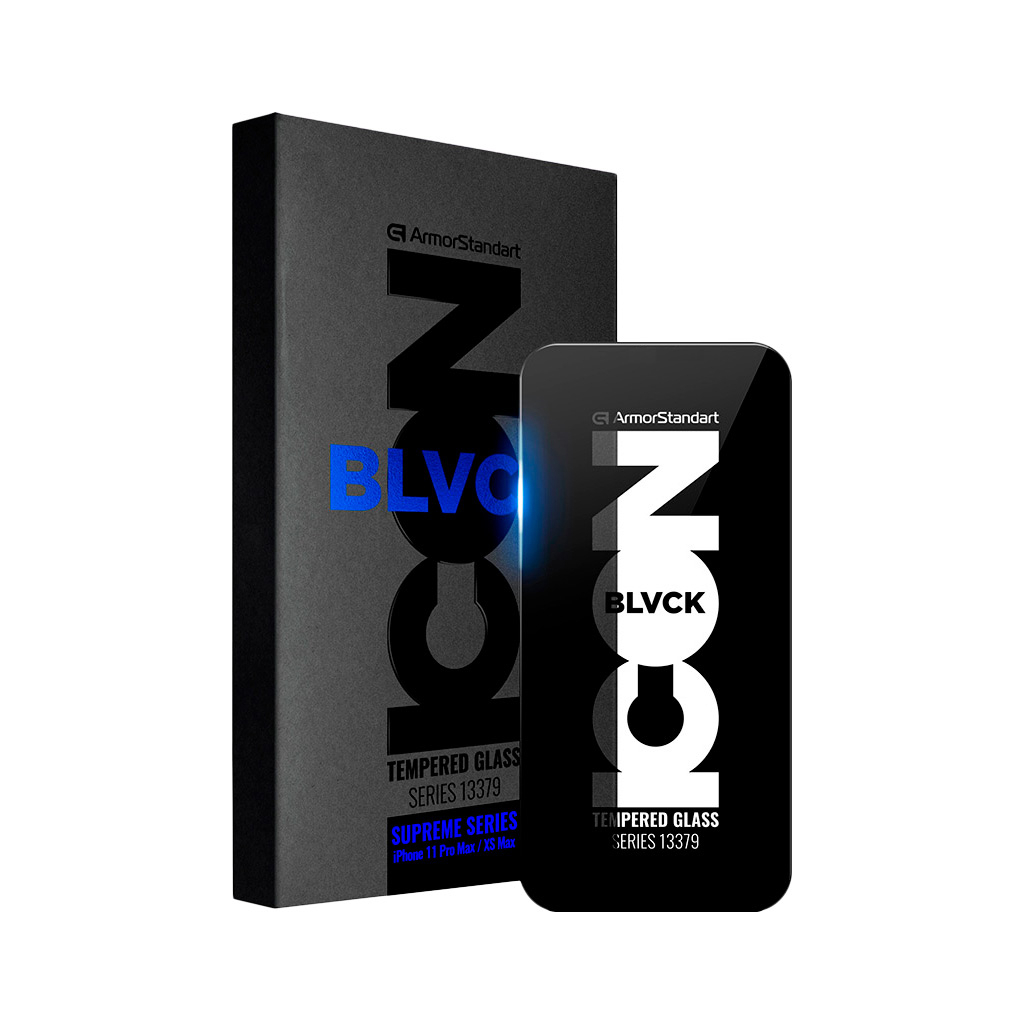 Скло захисне Armorstandart Supreme Black Icon 3D Apple iPhone 13 Pro Max (ARM60016) - зображення 1